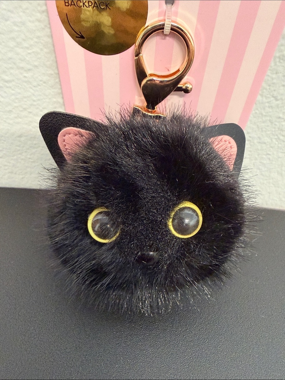 Piper K | Black Cat Pom Pom Bag Charm 🐈⬛ - Picture 2 of 5